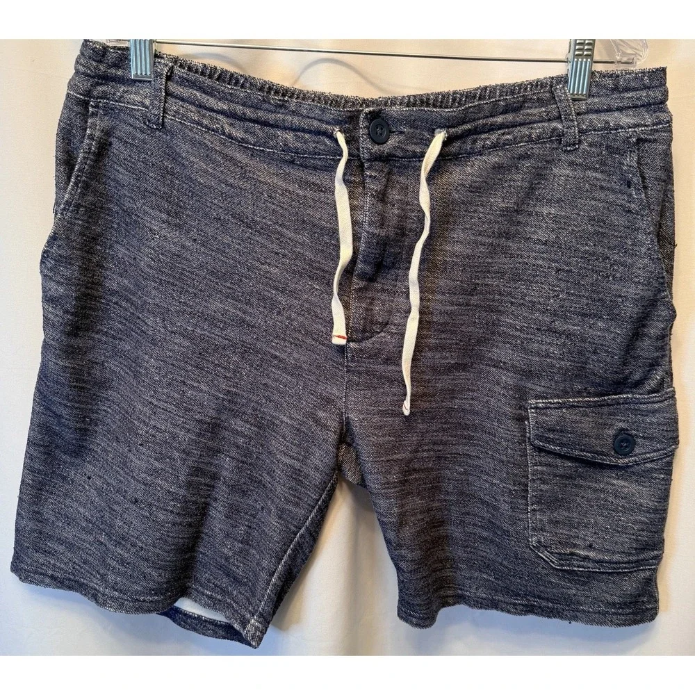 Johnnie-O Men's Size XL Boardy Lounger Shorts‎ Wake Blue Terry Cloth 8